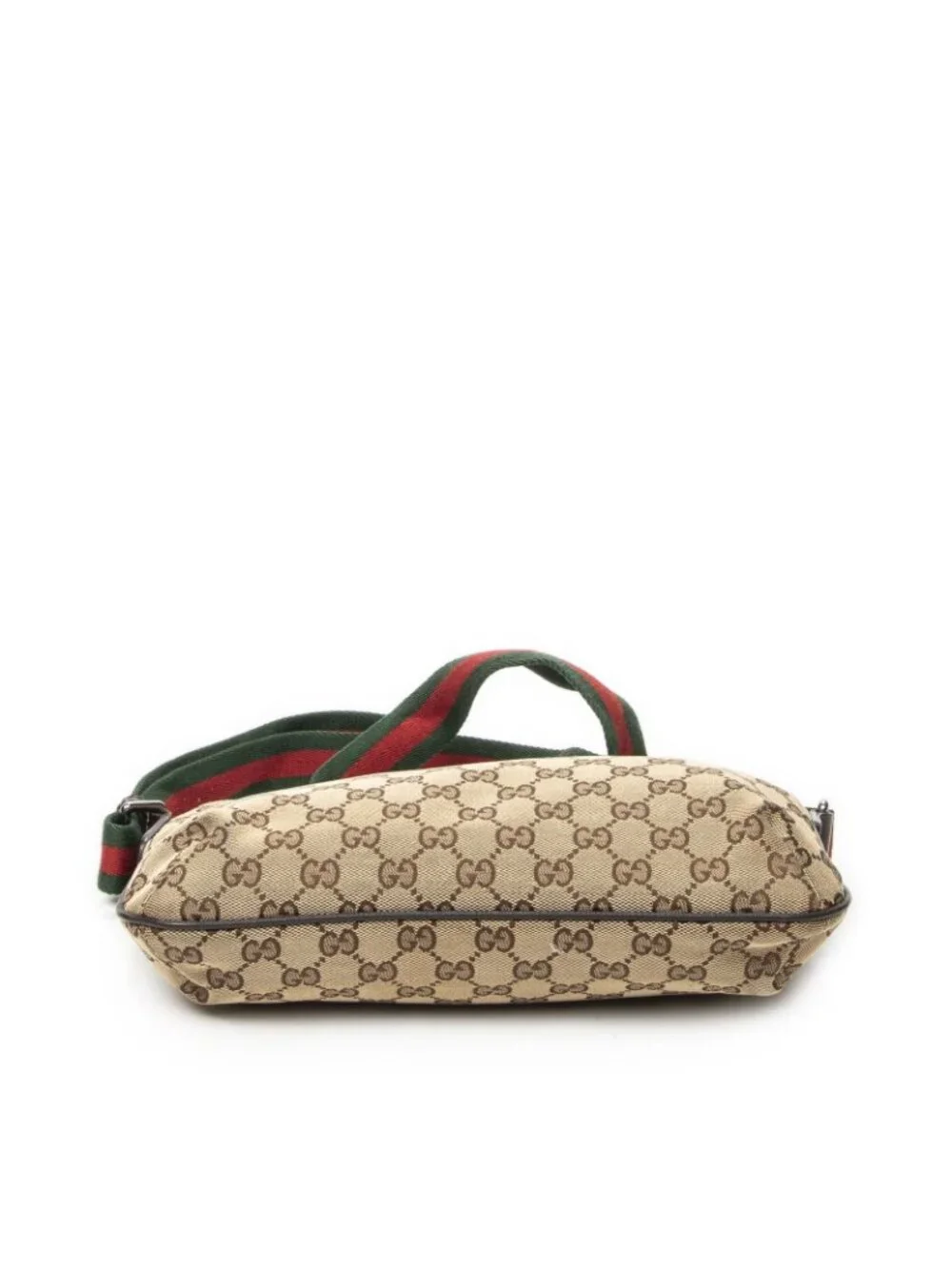Gucci Mini Zip Crossbody Brown Beige GG Canvas